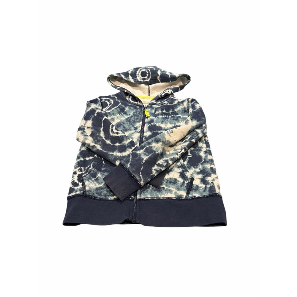 Crewcuts Blue Batik Tie-Dye Zip Hoodie | Kids 6–7 - Picture 6 of 10